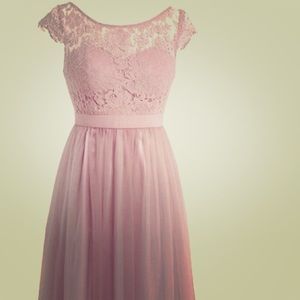 Women's floral laced Tulle long formal dress sizeS